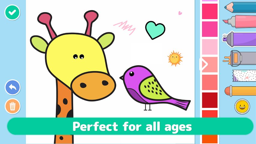 Screenshot 5: Coloring games for kids 🎨 Learn & painting games