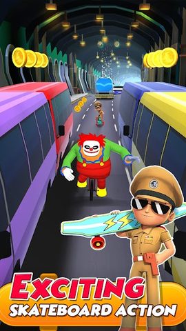 Screenshot 1: Little Singham Super Skater