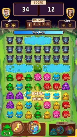 Screenshot 5: Cat Force - PvP Match 3 Game