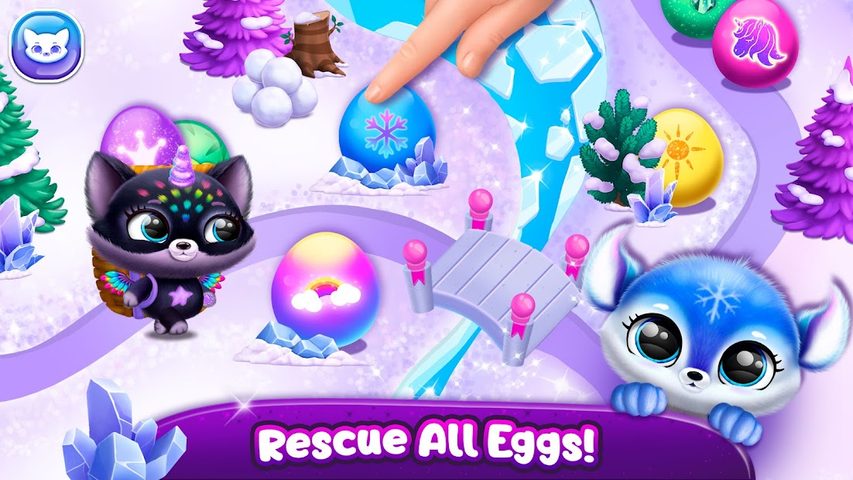 Screenshot 1: Fluvsies Pocket World - Pet Rescue & Care Story