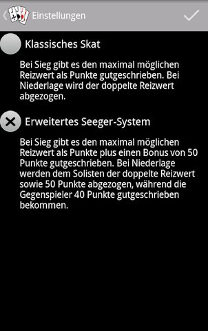 Screenshot 4: Skatabrechnung