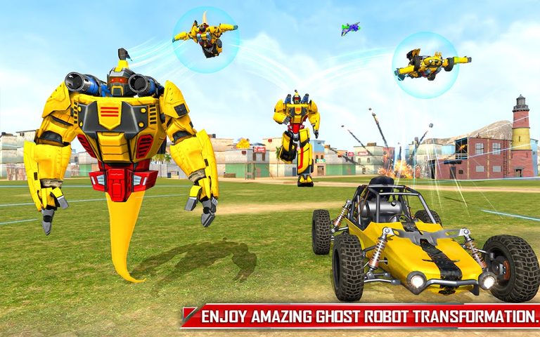 Screenshot 17: Flying Ghost Robot Car Game