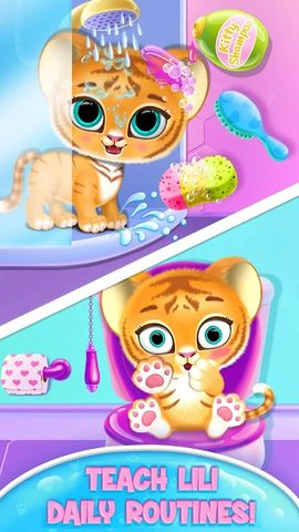 Screenshot 2: Baby Tiger Care - My Cute Virtual Pet Friend