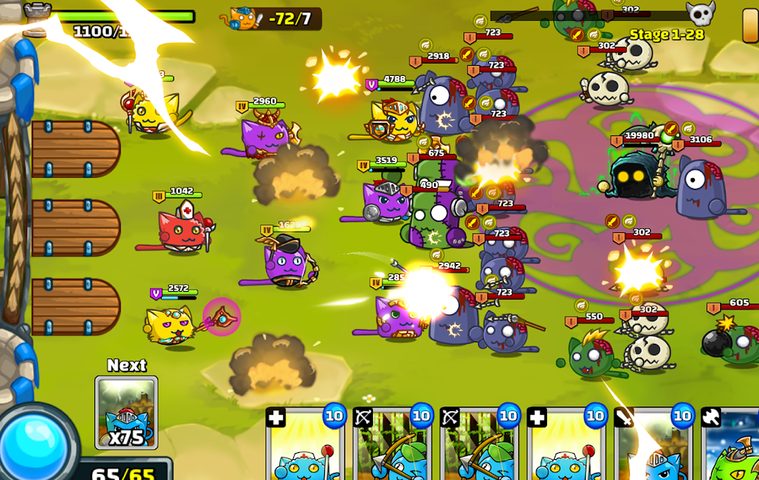 Screenshot 4: Meowar - PvP Cat Merge Defense TD