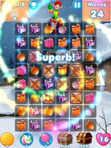 Screenshot 8: Christmas Games - santa match 3 games without wifi