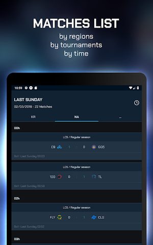 Screenshot 13: ParaScore - LoL Schedule, Scores, Standings, Stats