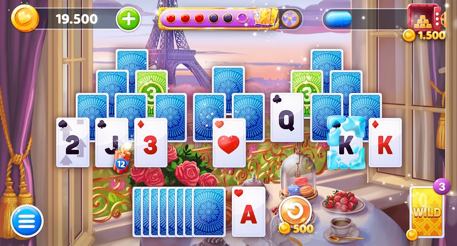Screenshot 1: Solitaire Voyage Tripeaks Card