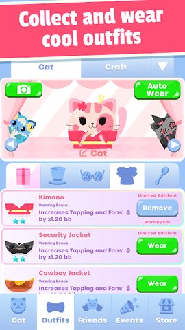 Screenshot 1: Greedy Cats: Kitty Clicker