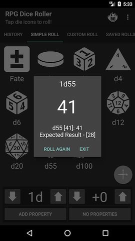 Screenshot 5: RPG Dice Roller - Original