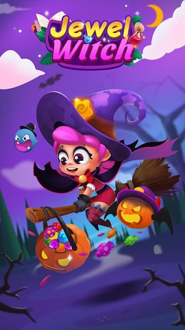 Screenshot 1: Jewel Witch Match3 Puzzle Game