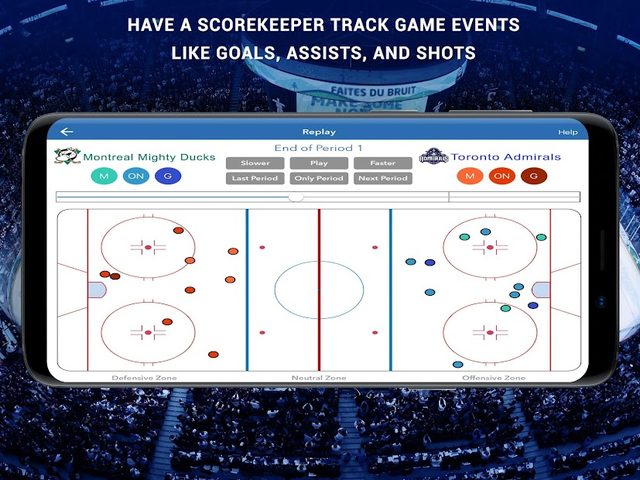 Screenshot 1: iTrackHockey: Stats/Timekeeper