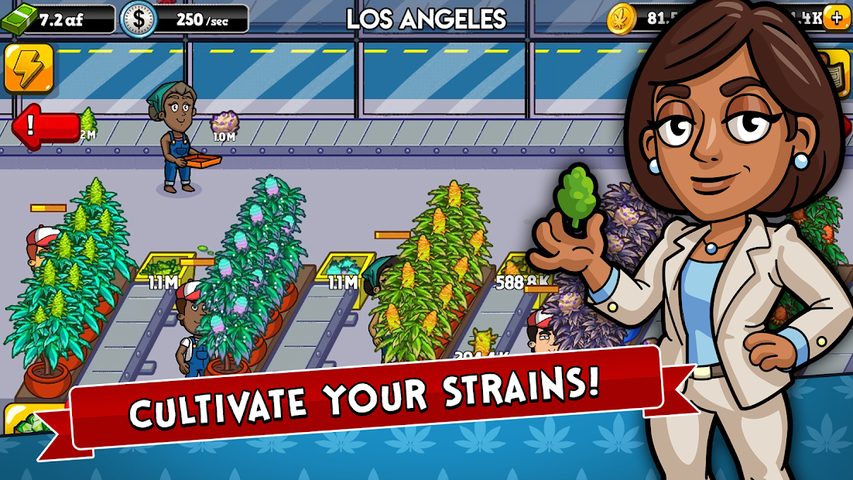 Screenshot 1: Weed Inc: Idle Tycoon