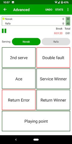 Screenshot 1: Tennis Umpire App