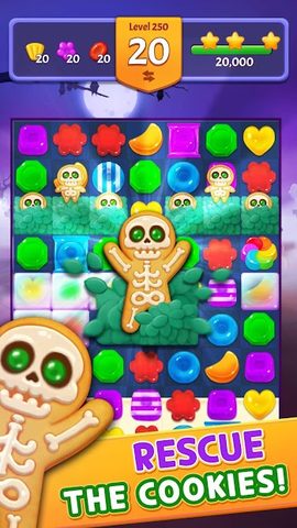 Screenshot 2: Spooky Cookie Party : Sweet Blast Puzzle Games