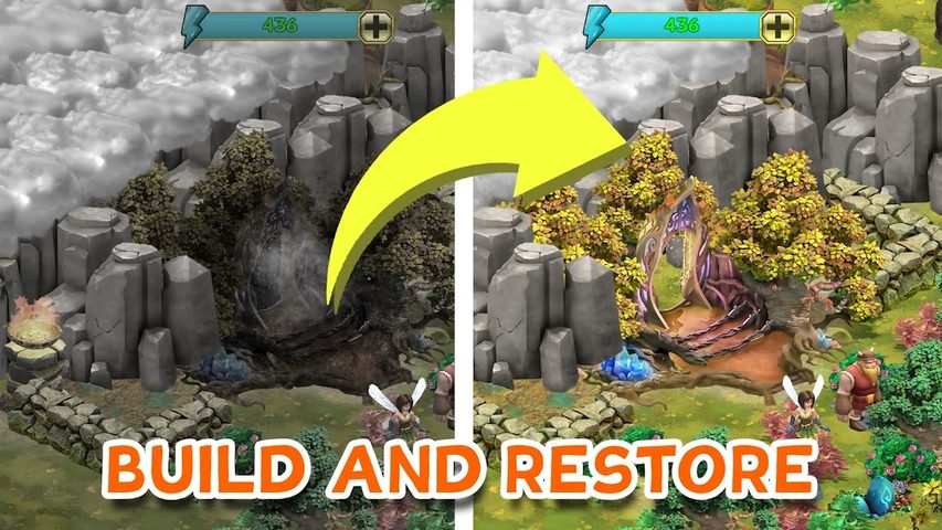 Screenshot 1: Magic Odyssey - Fantasy Adventure and Farm
