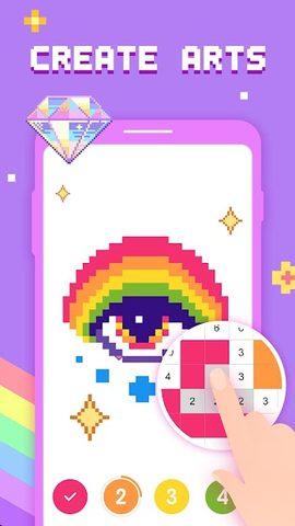 Screenshot 4: Paint by Number - Pixel Art