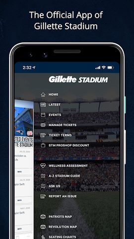 Screenshot 1: Gillette Stadium