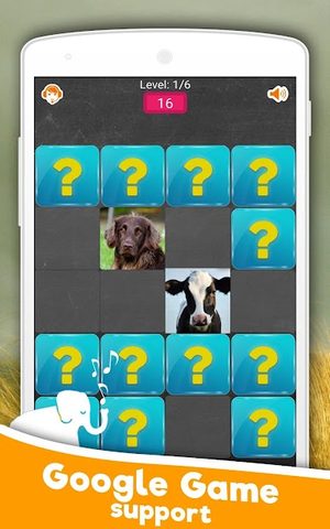 Screenshot 1: Matching Game: Animals