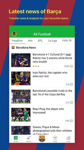 Screenshot 1: All Football - Barcelona News & Live Scores
