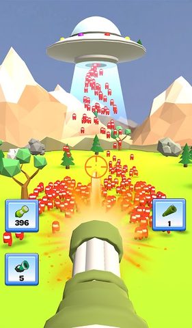 Screenshot 1: Imposter Crowd Attack: TD Shooting War