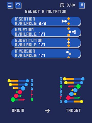 Screenshot 13: DNA Mutations Puzzles