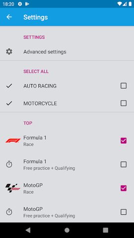 Screenshot 3: Motorsport Calendar 2022