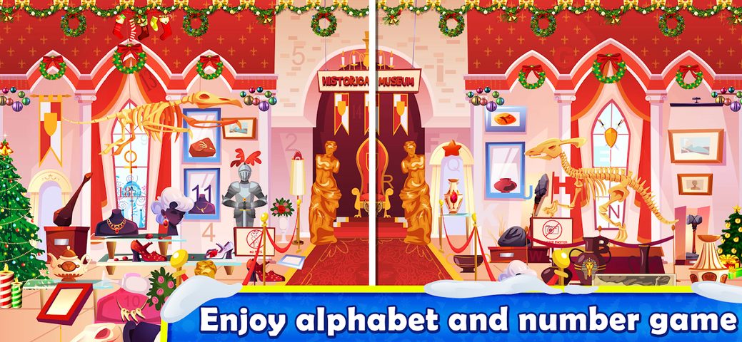 Screenshot 4: Christmas Hidden Objects : Alphabets & Numbers