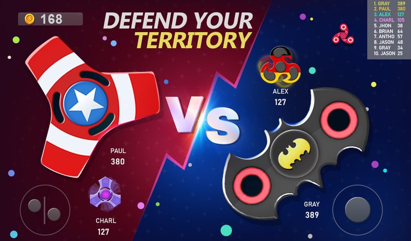 Screenshot 1: Realtime Fidget Spinner Games