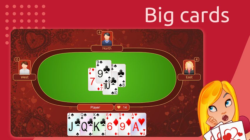 Screenshot 14: Hearts Deluxe - Free Card Game