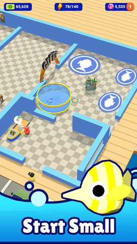 Screenshot 1: Idle Aquarium