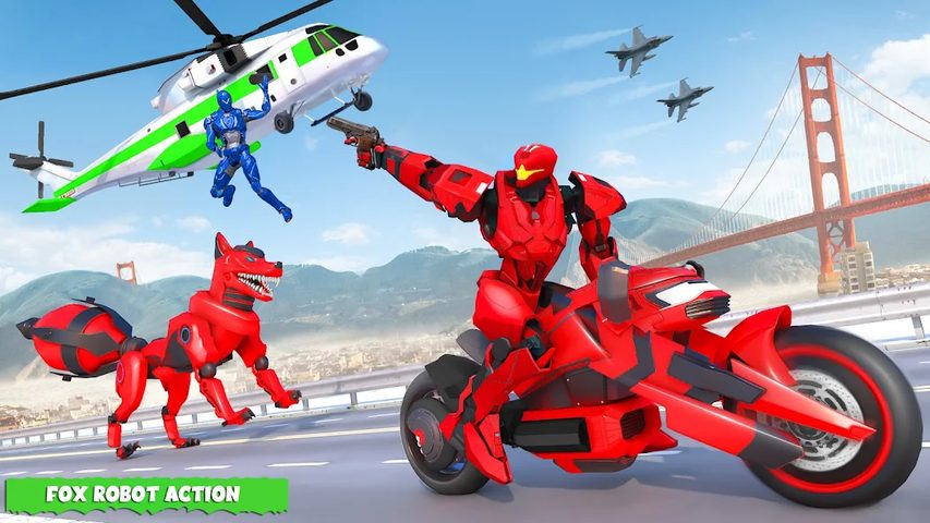 Screenshot 24: Fox Robot Transform Bike Game
