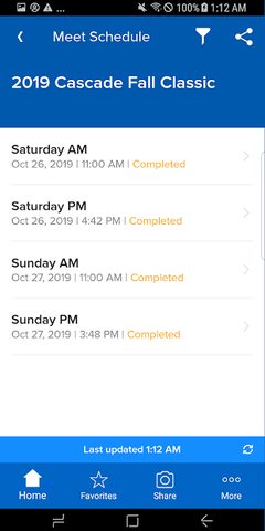 Screenshot 3: Meet Mobile: Swim