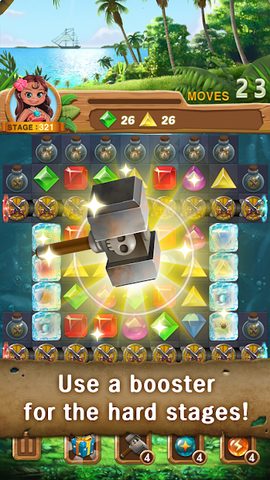 Screenshot 4: Jewels Island : Match 3 Puzzle