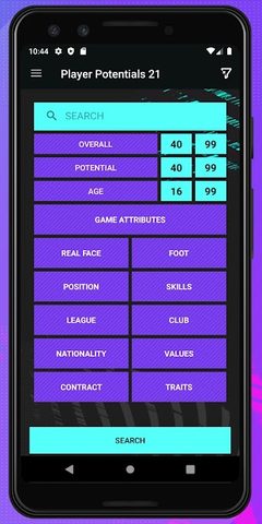 Screenshot 1: Player Potentials 21