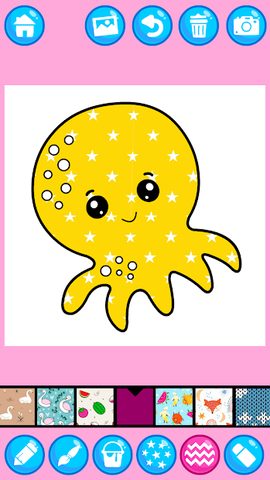 Screenshot 5: Cute Kawaii Colouring Book for Kids with Glitters