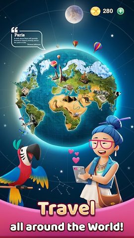 Screenshot 3: Travel Crush - Match 3 Game
