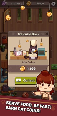 Screenshot 4: Food It - cats idle empire