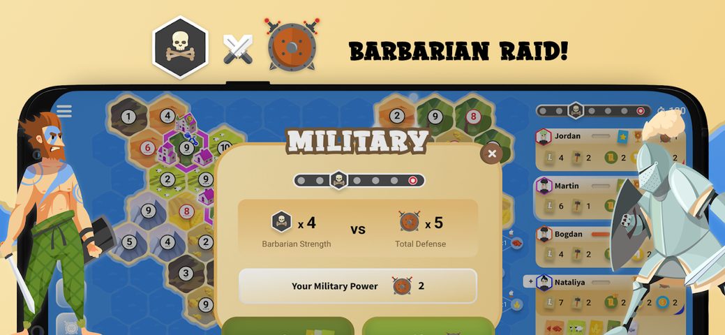 Screenshot 3: Landover - A Hex-Board Strategy Game
