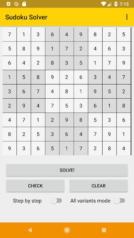 Screenshot 2: Simple Sudoku Solver