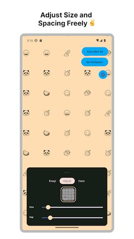 Screenshot 3: Pixel Emoji Wallpaper