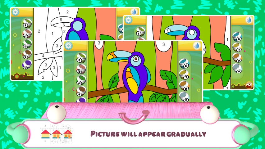Screenshot 5: Color by Numbers - Animals