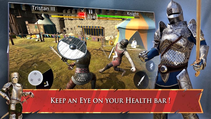 Screenshot 1: Knights Fight 2: Honor & Glory