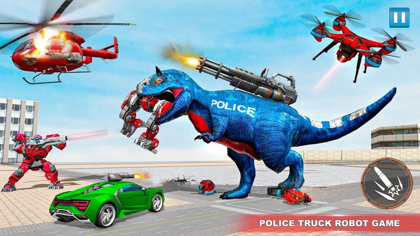 Screenshot 14: Police Truck Robot Game – Dino