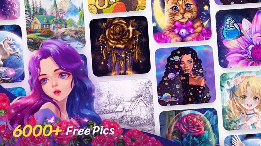 Screenshot 1: Colorscapes - Color by Number, Coloring Games