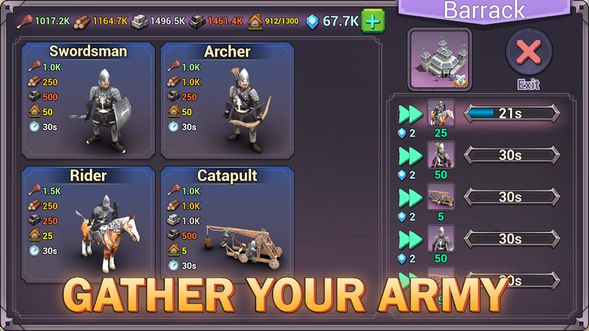 Screenshot 3: Shadows of Empires: PvP RTS