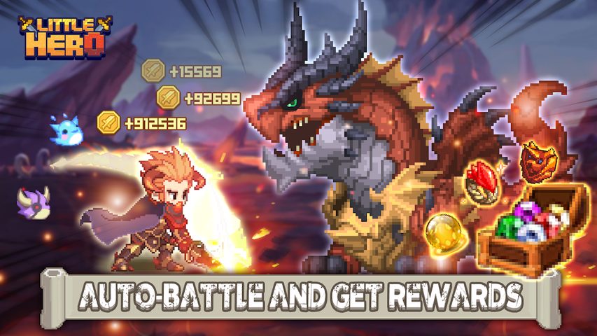 Screenshot 1: Little Hero: Idle RPG