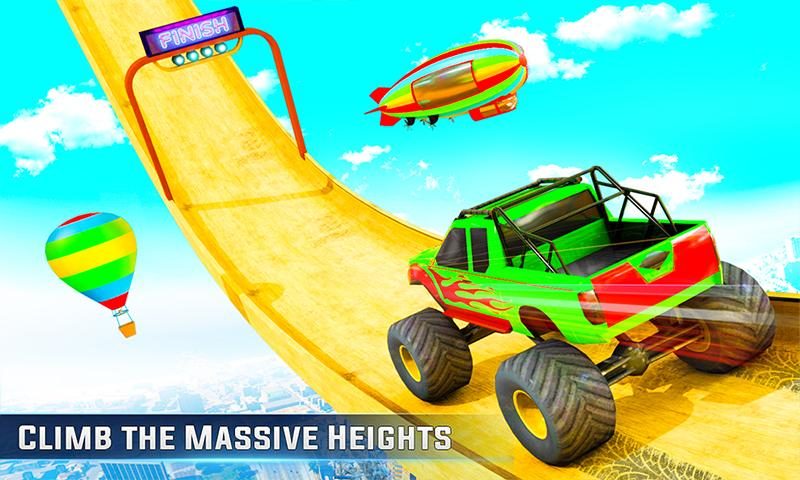 Screenshot 3: Impossible Monster Truck GT Stunt Car Racing Games