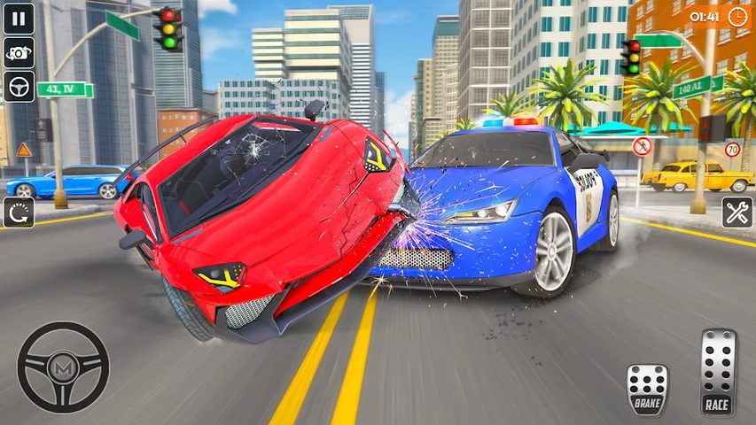 Screenshot 23: Police Car Game:Car Crash 3d