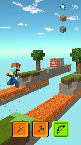 Screenshot 4: Sky Block Runner - Craft Miner Rush