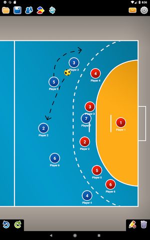 Screenshot 11: Coach Tactic Board: Handball